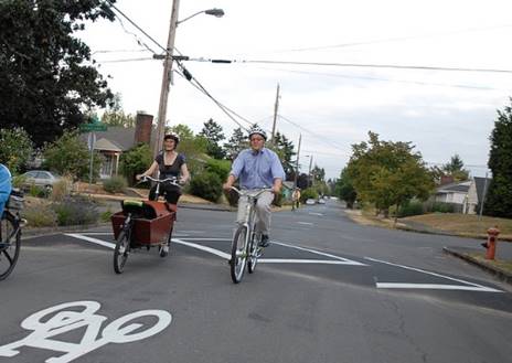 Image result for bicycle boulevard speed hump