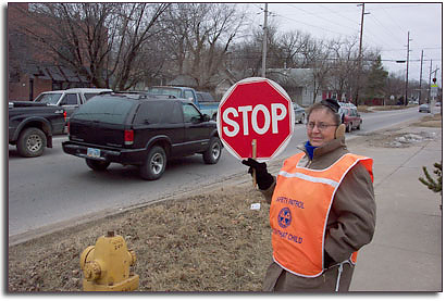 City of Lawrence Crossing Guard Marilyn Wiggins SRO Guard